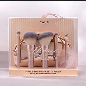 CALA 5-Piece Mini Brush Set with Pouch
